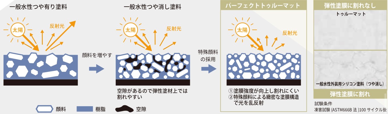 パーフェクトトゥルーマットは割れにくい・藤原ペイント