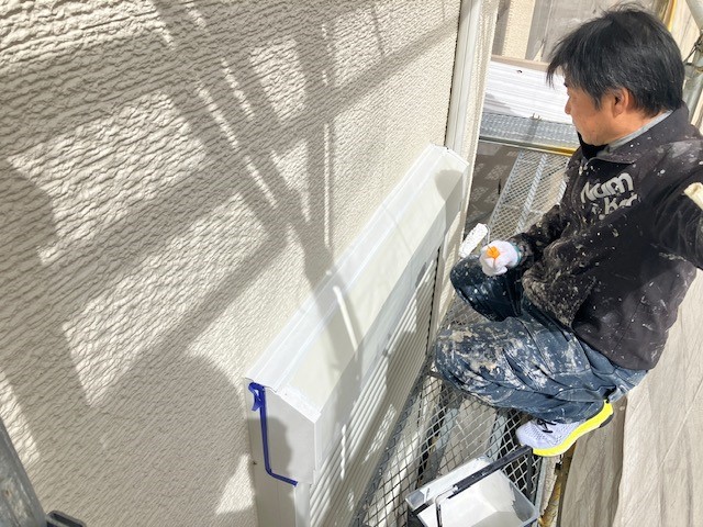 姫路市上大野で外壁塗装の鉄部錆び止めBefore・藤原ペイント