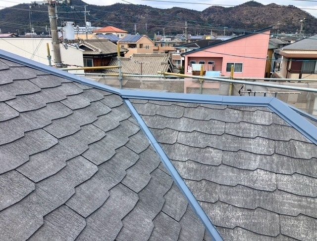 姫路市広畑区小松町で屋根塗装の錆止め・藤原ペイント