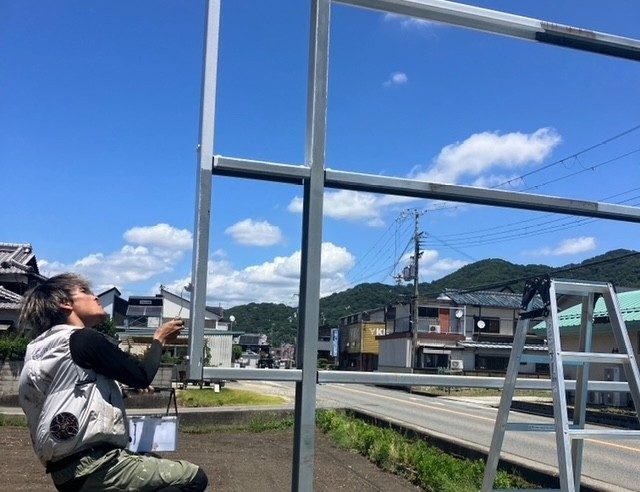 揖保郡太子町で鉄部塗装の錆止め・藤原ペイント